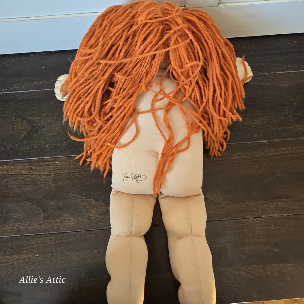 Cabbage Patch Kids Doll Lion Costume Suit Outfit Red Hair Girl Green Eyes 1982 - Picture 11 of 14